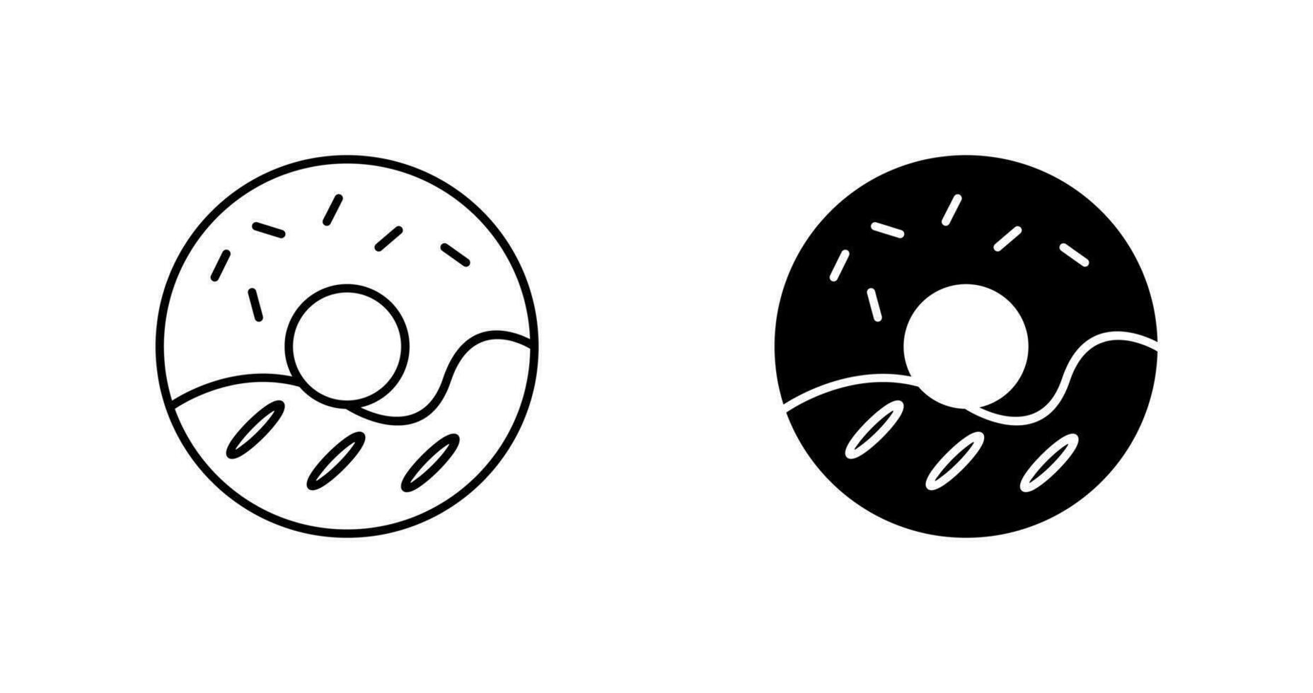 Cream Doughnut Vector Icon