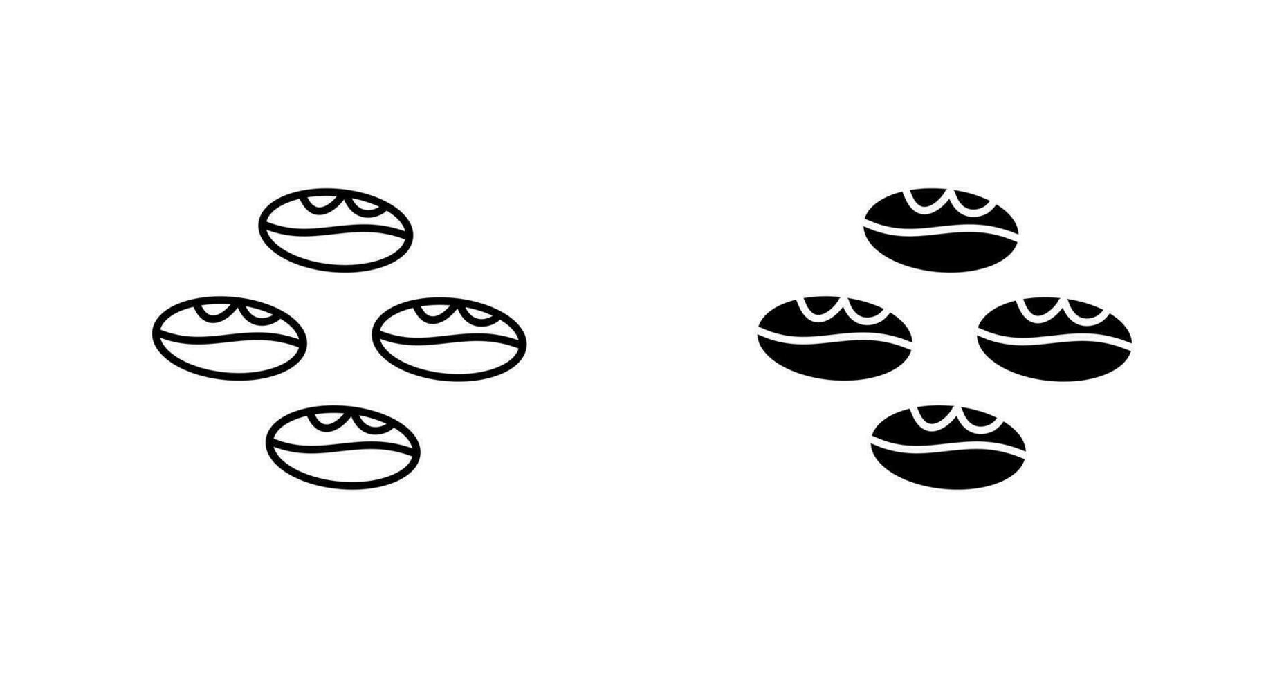 Coffee Beans Vector Icon
