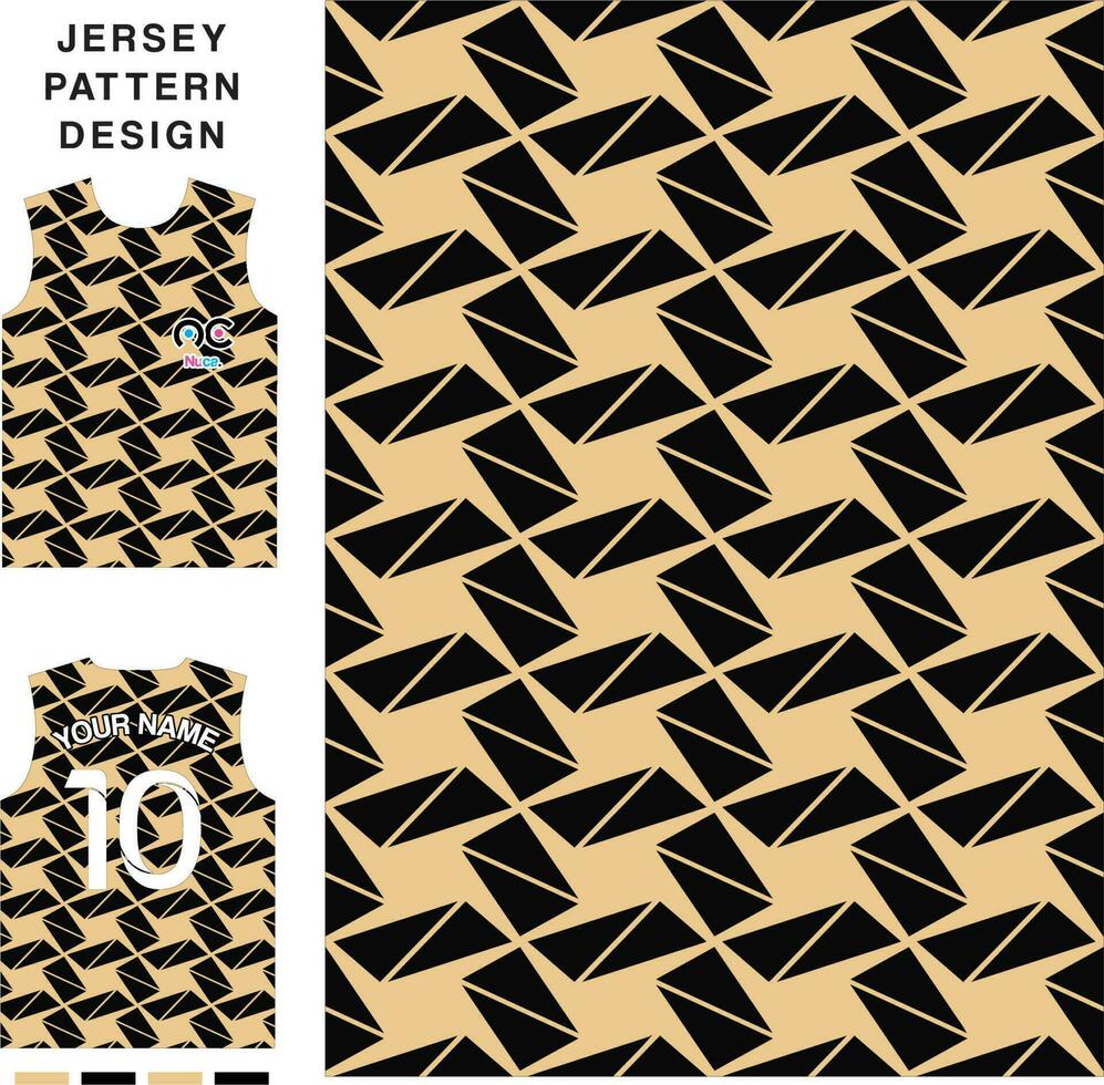 Seamless triangle pettern concept vector jersey pattern template for printing or sublimation sports uniforms football volleyball basketball e-sports cycling and fishing Free Vector.