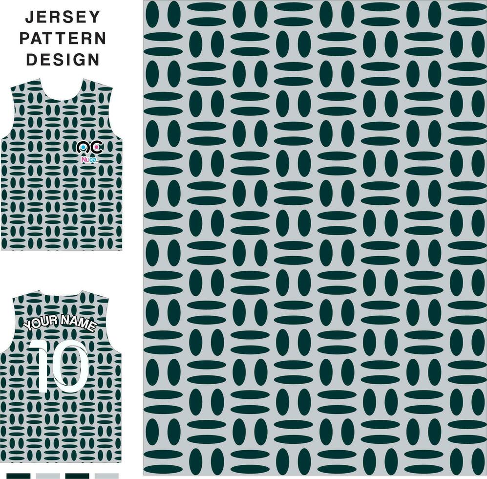 Ellipse reapet pettern concept vector jersey pattern template for printing or sublimation sports uniforms football volleyball basketball e-sports cycling and fishing Free Vector.