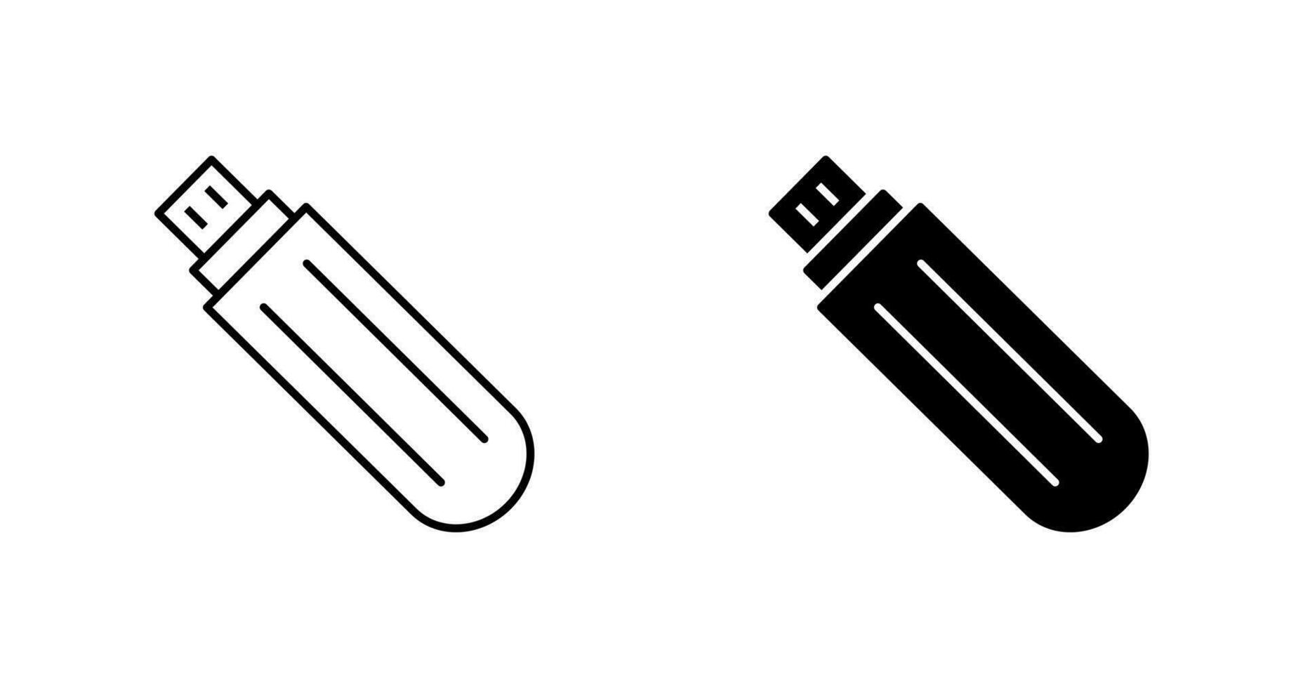 Unique USB Drive Vector Icon