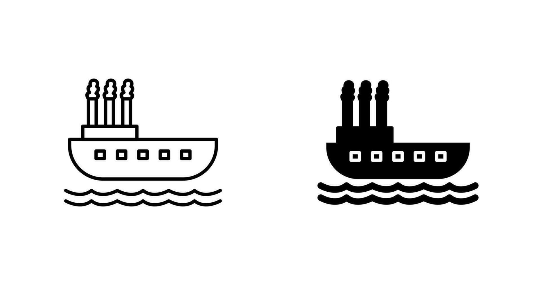 Steamboat Vector Icon