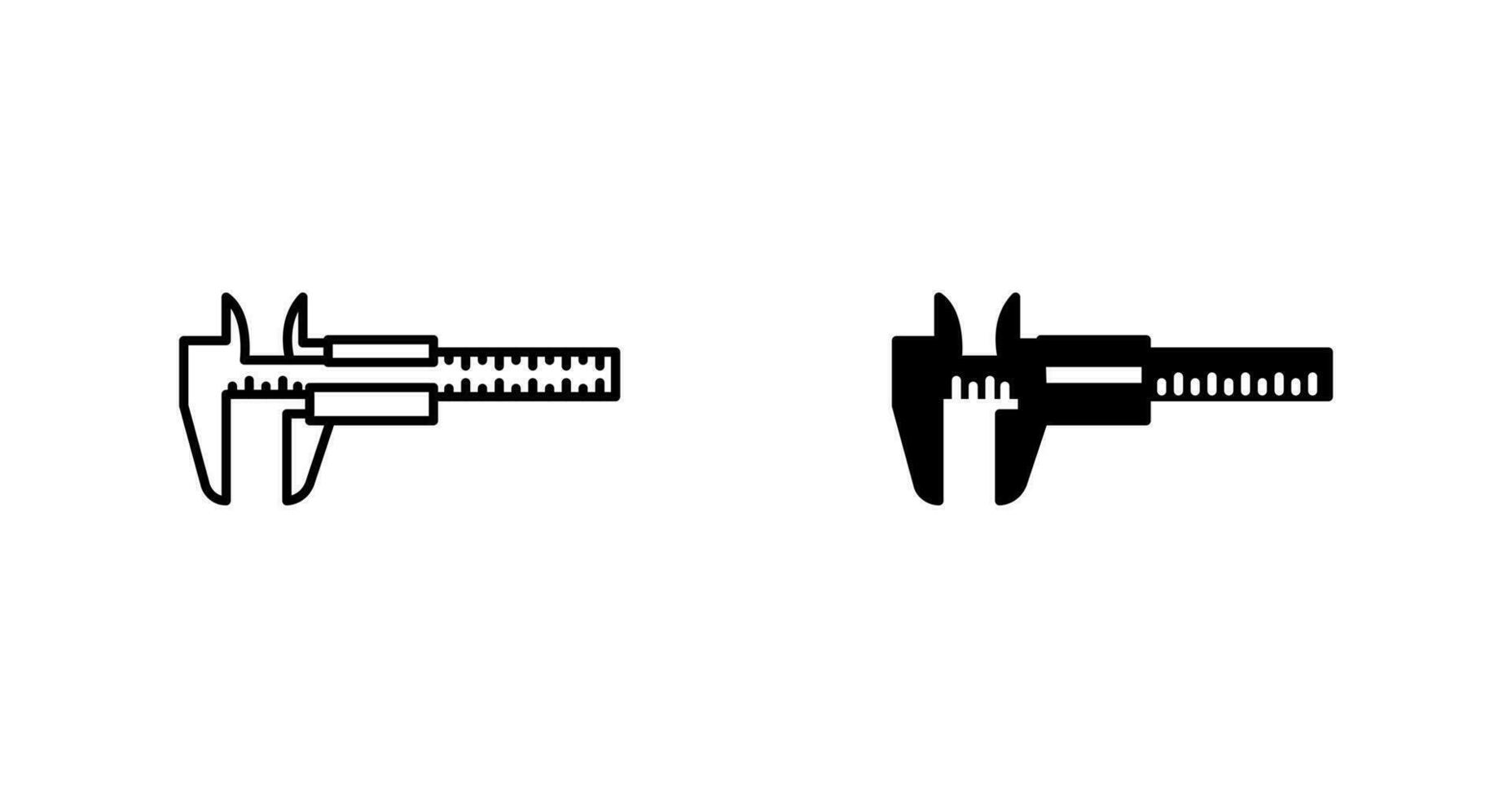 Calipers Vector Icon