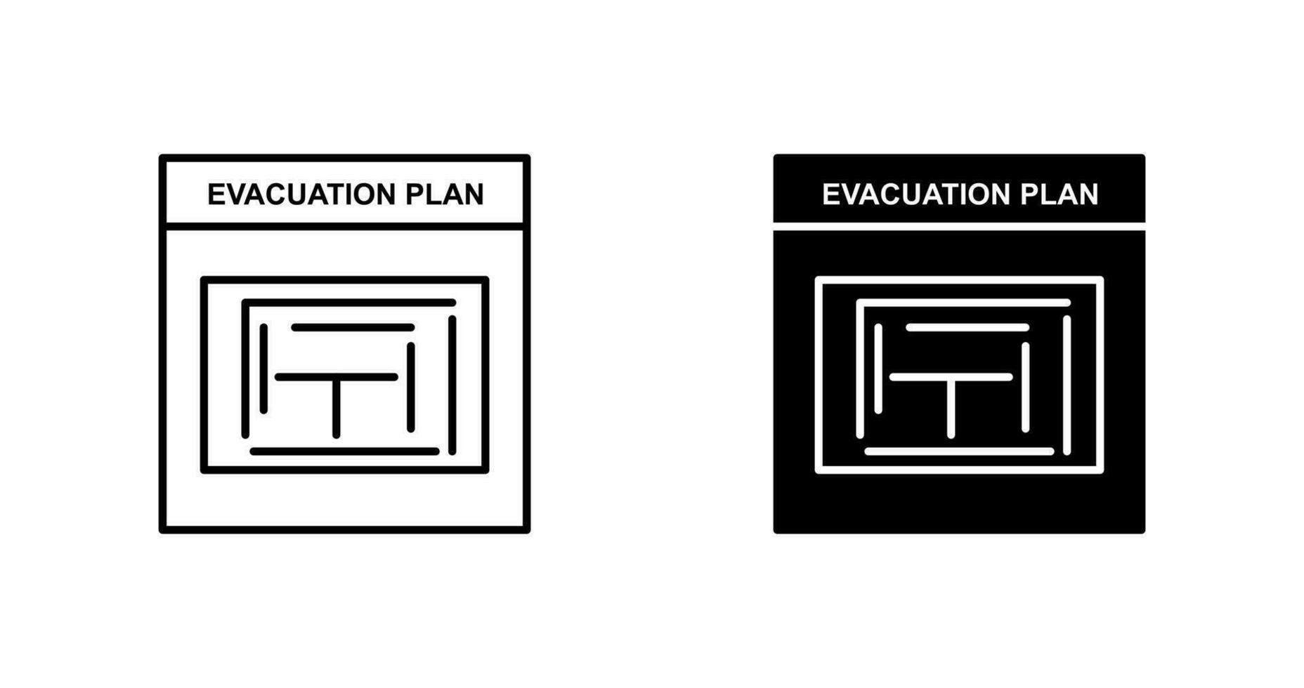 Evacuation Plan Vector Icon