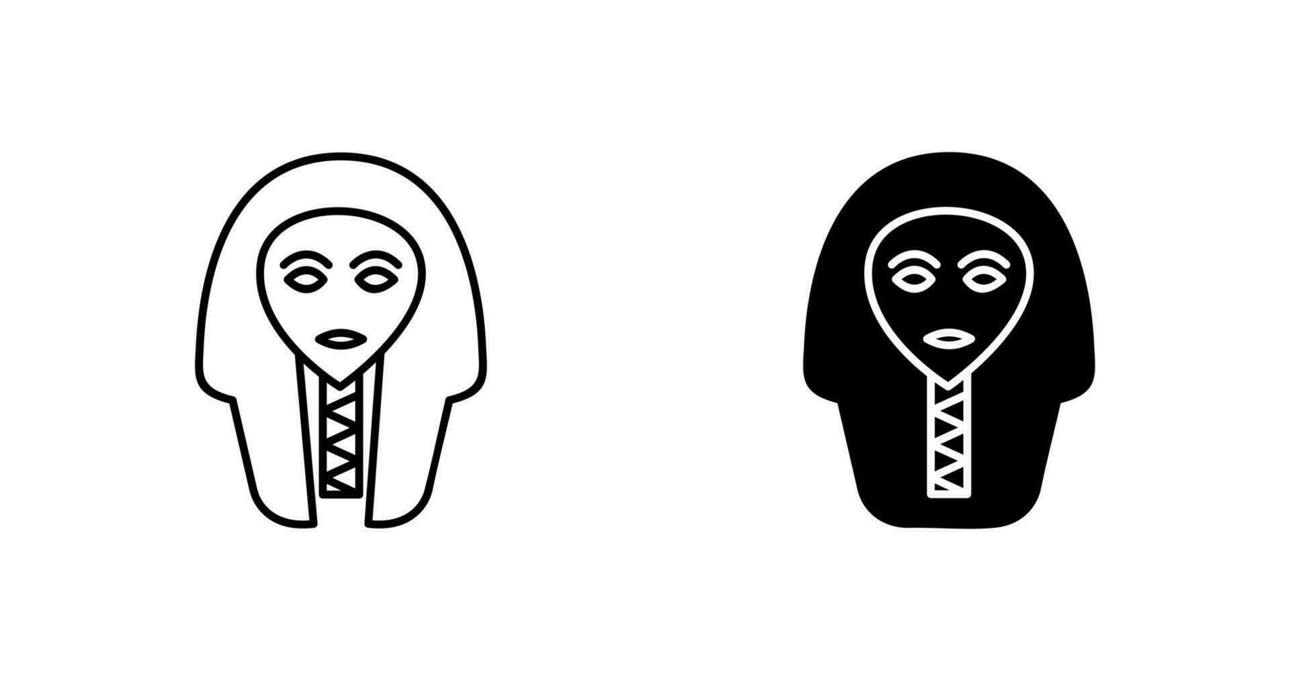 Egyptian Face Vector Icon