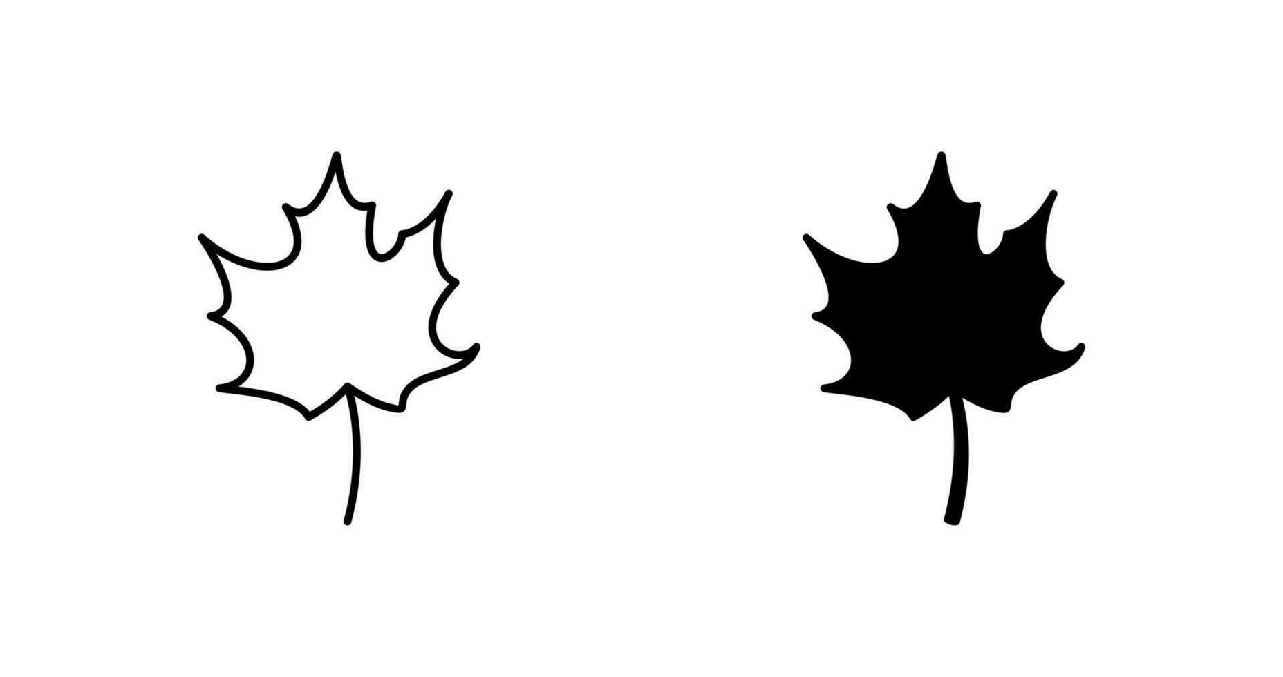 Autumn Leaf Vector Icon