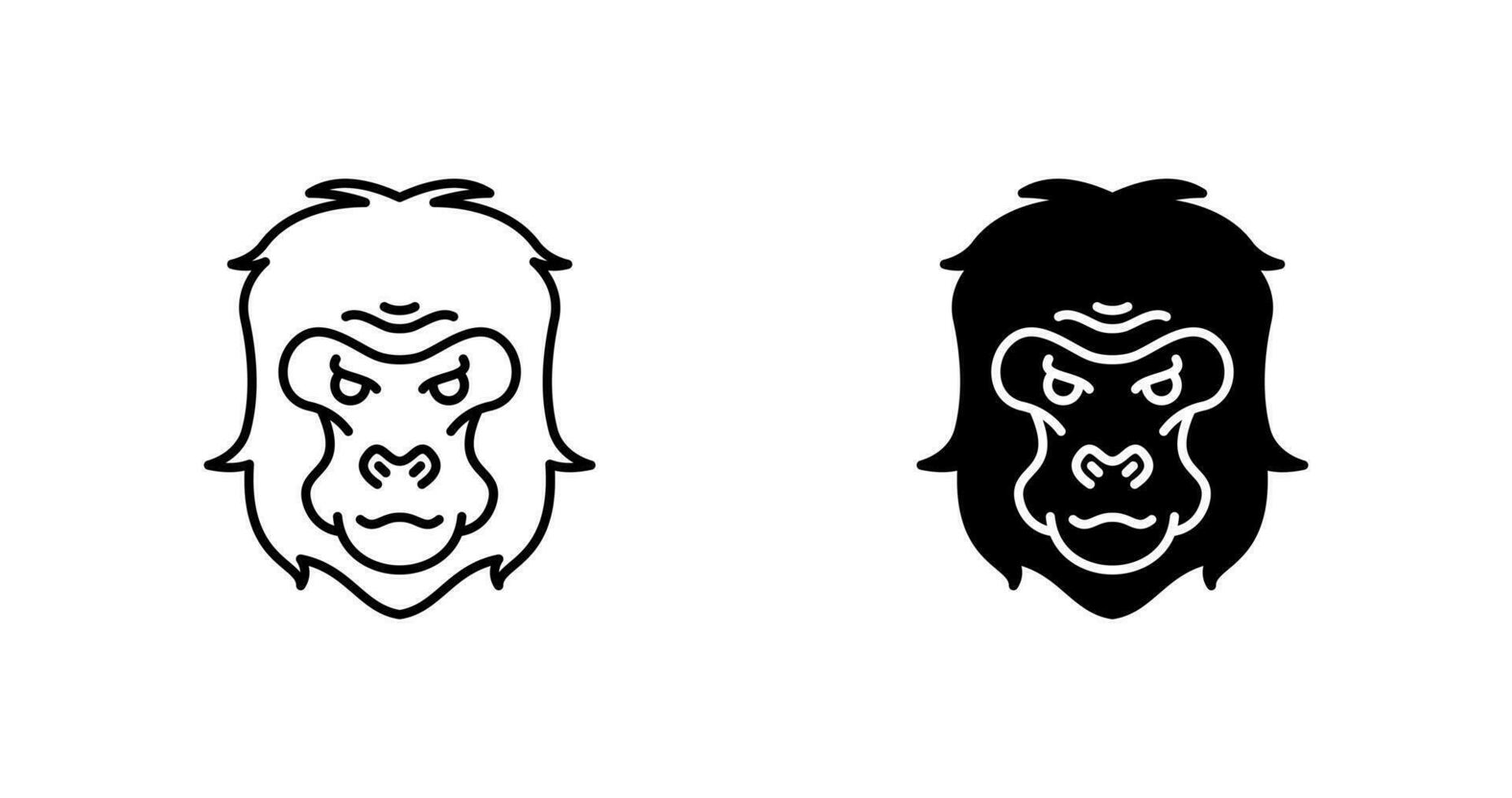 Gorilla Vector Icon