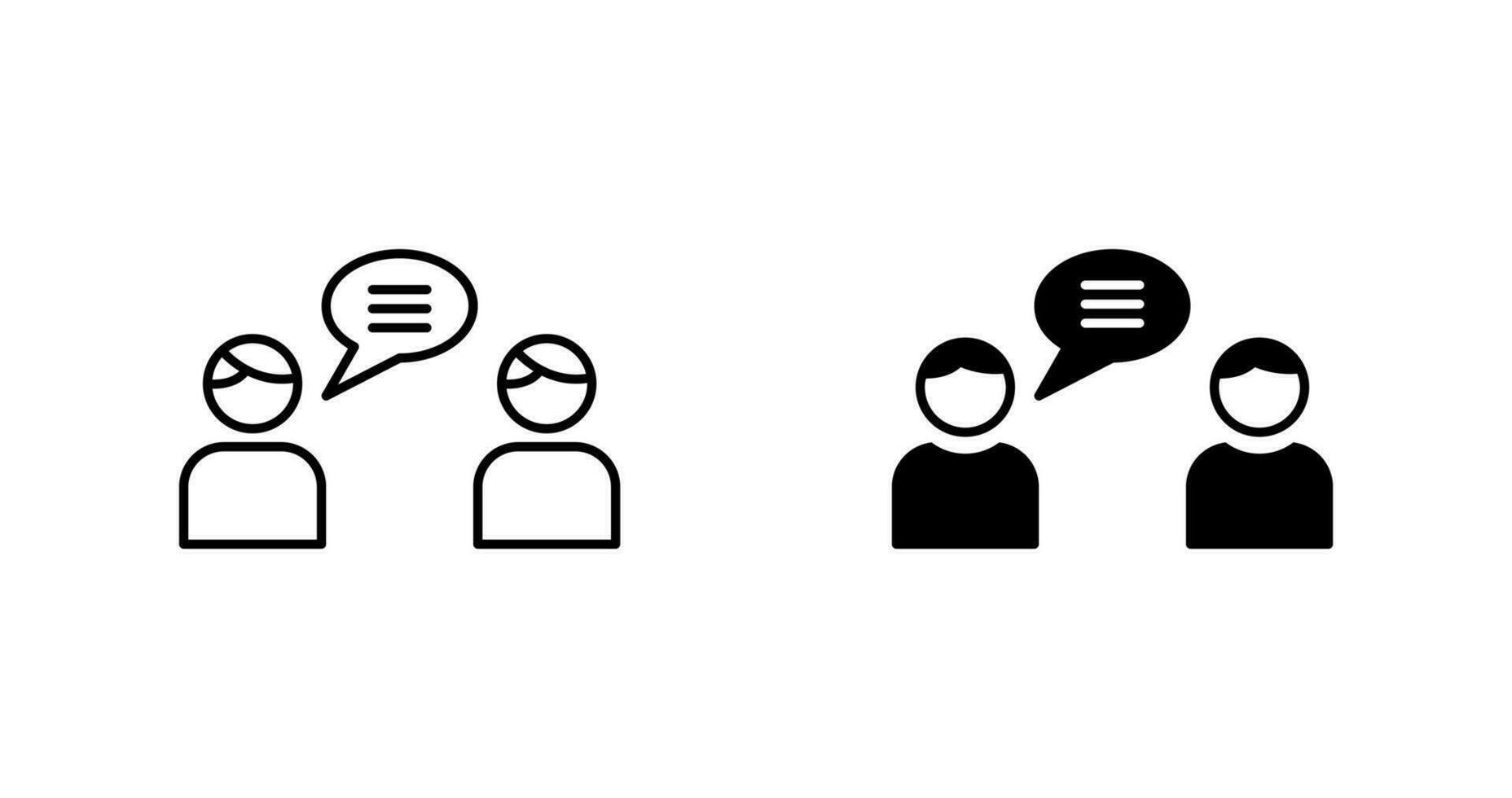 Chatting Vector Icon