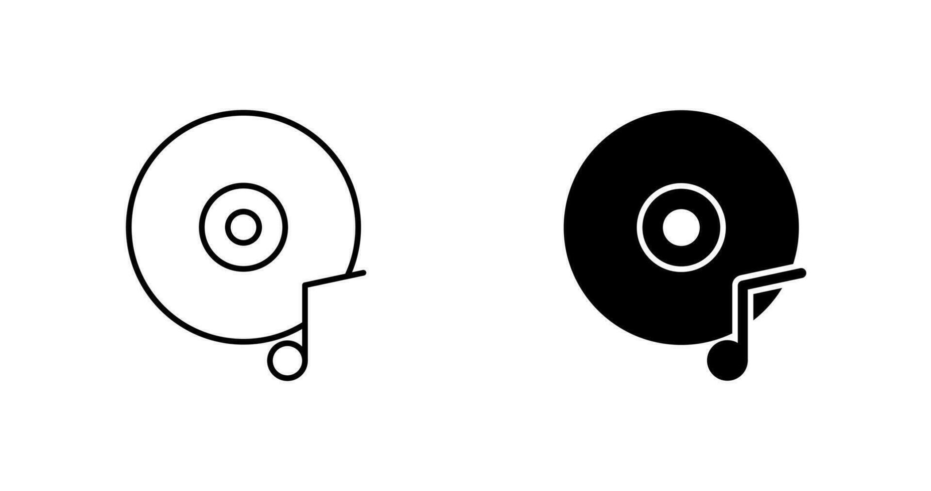 Music CD Vector Icon