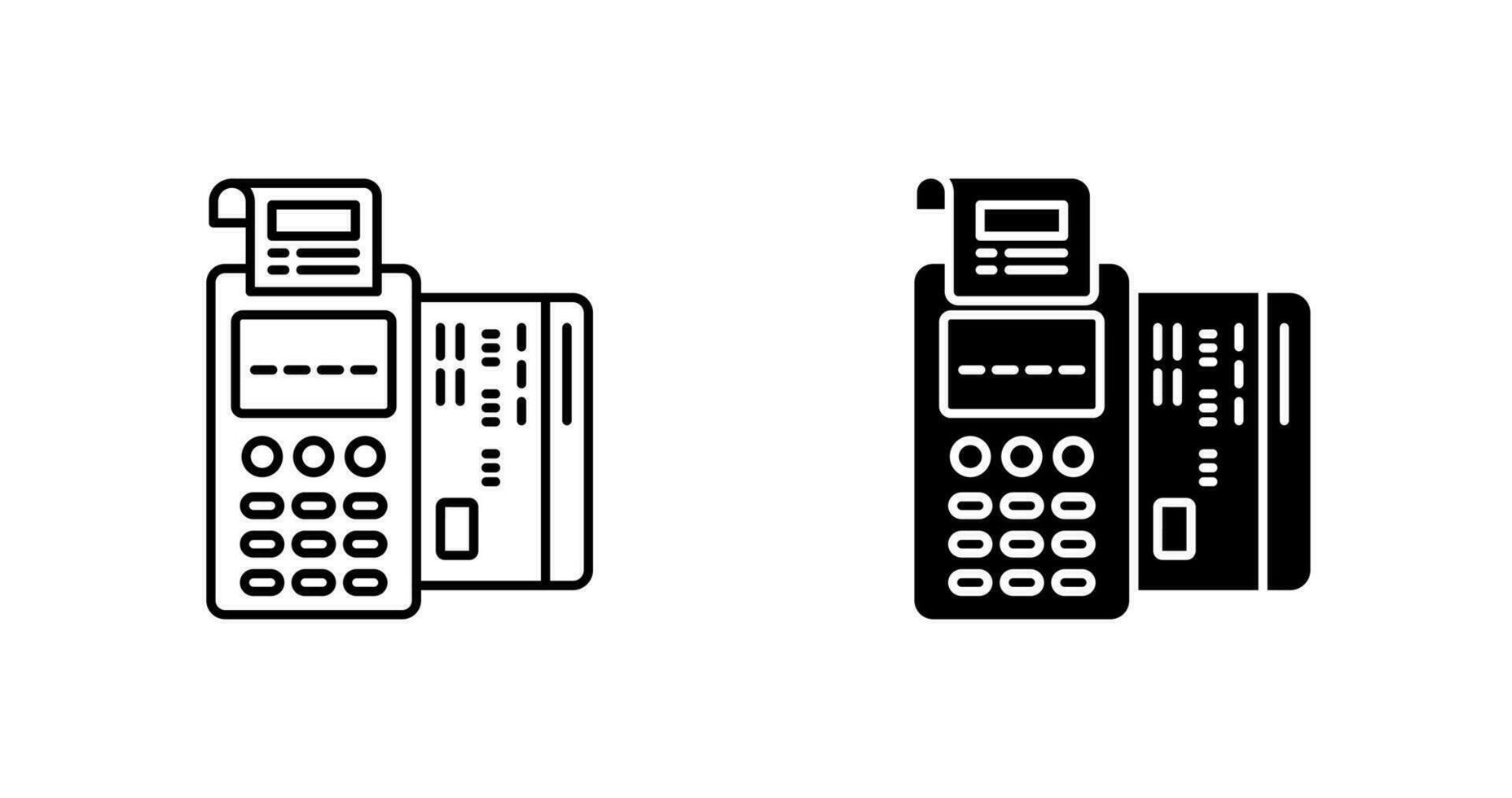 Pos Terminal Vector Icon