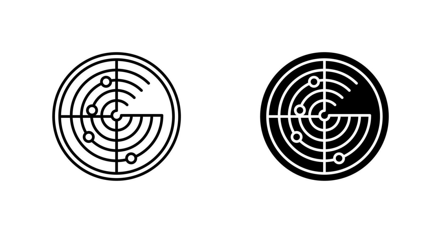 Radar Vector Icon