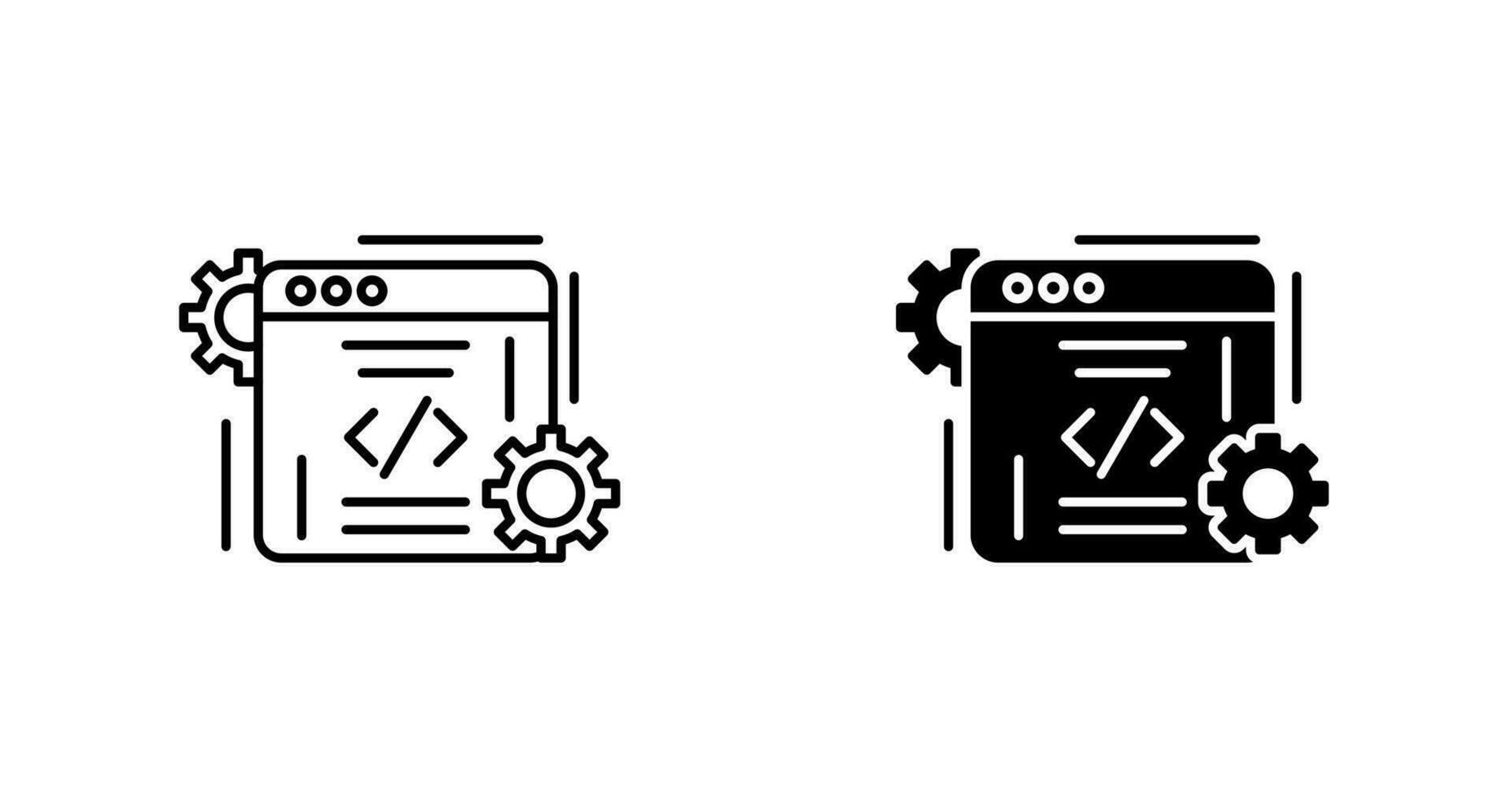 icono de vector de codificación