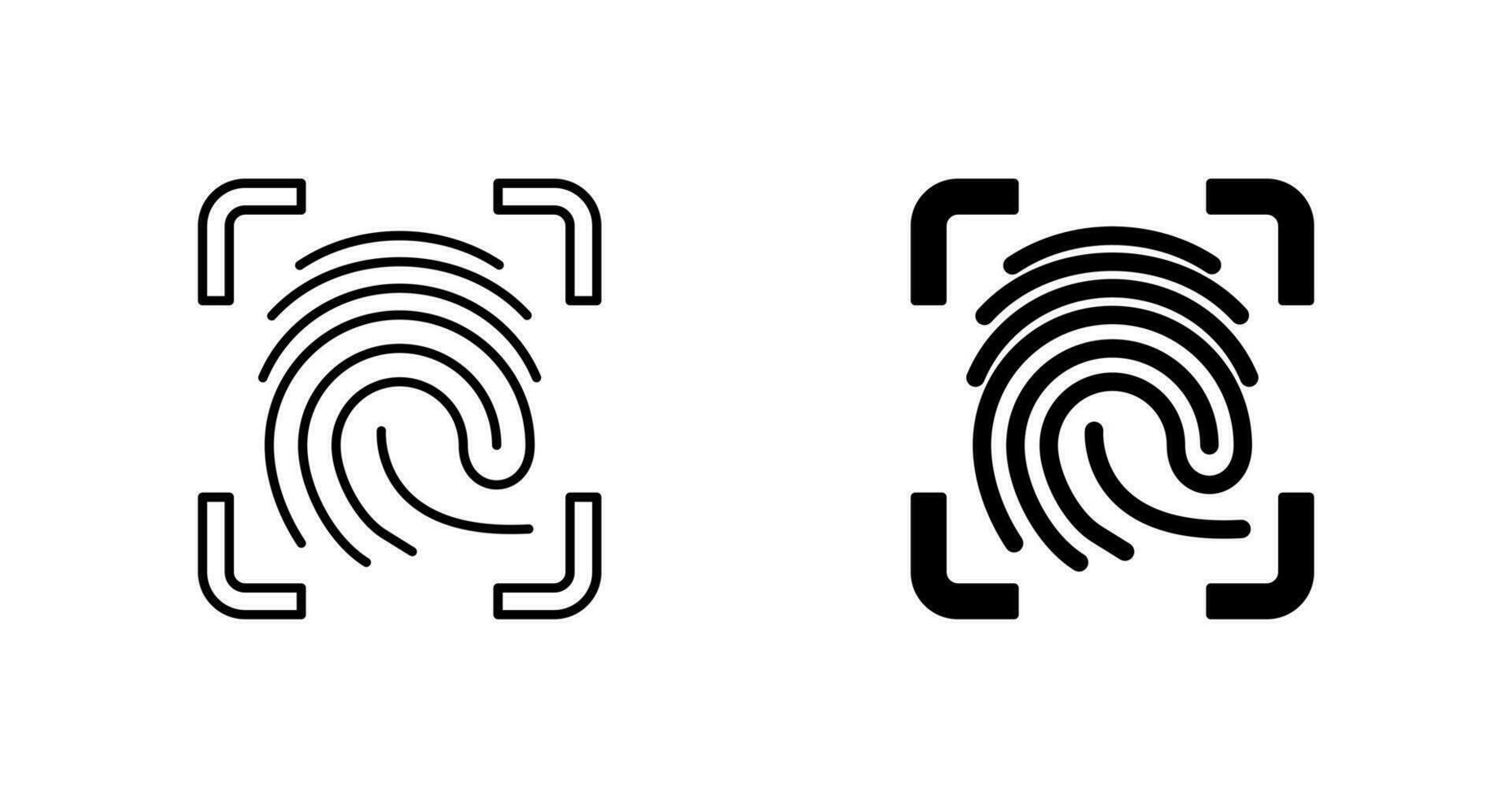 Finger Print Vector Icon
