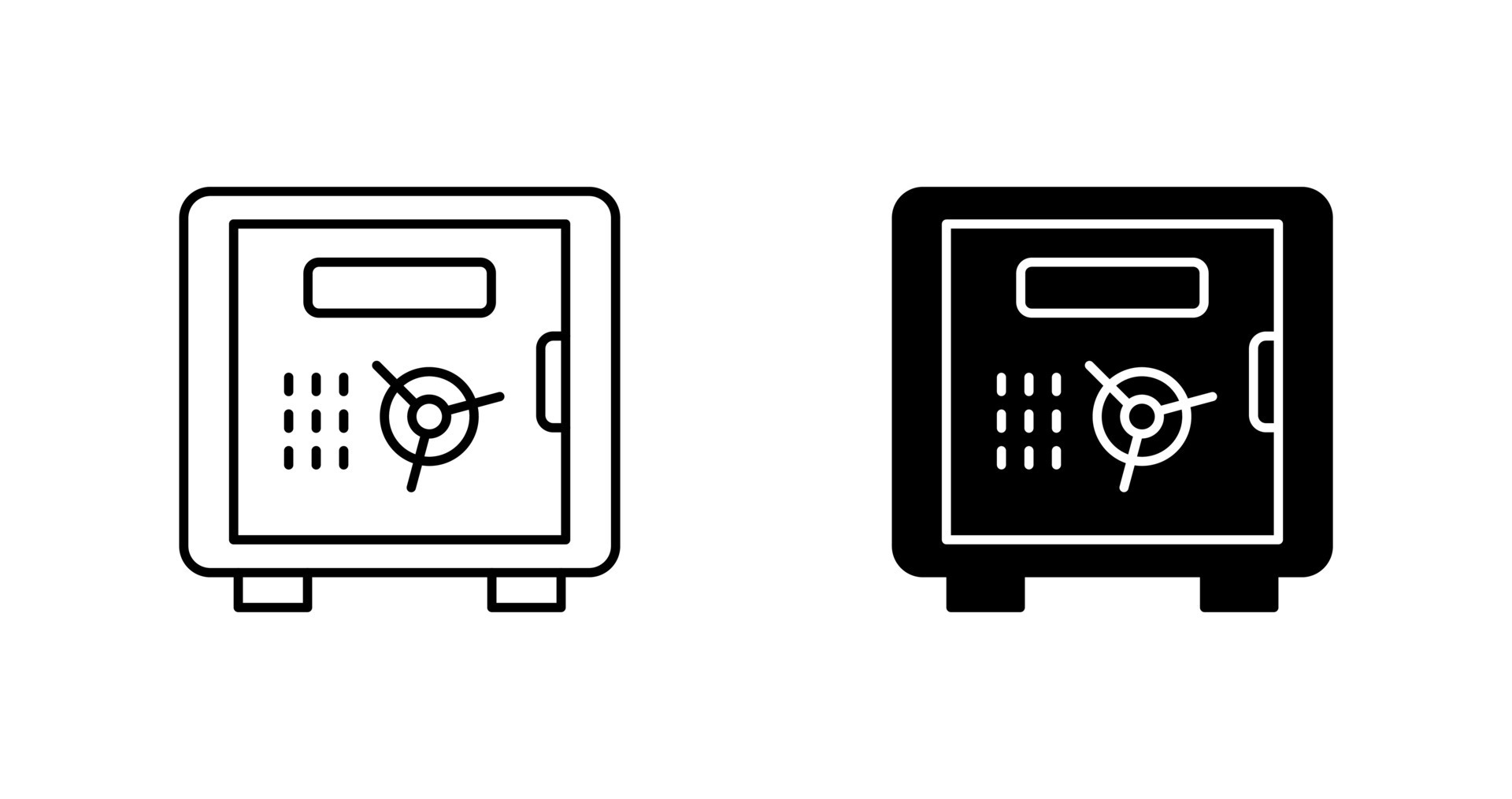 Safe Box Vector Icon 24411758 Vector Art at Vecteezy