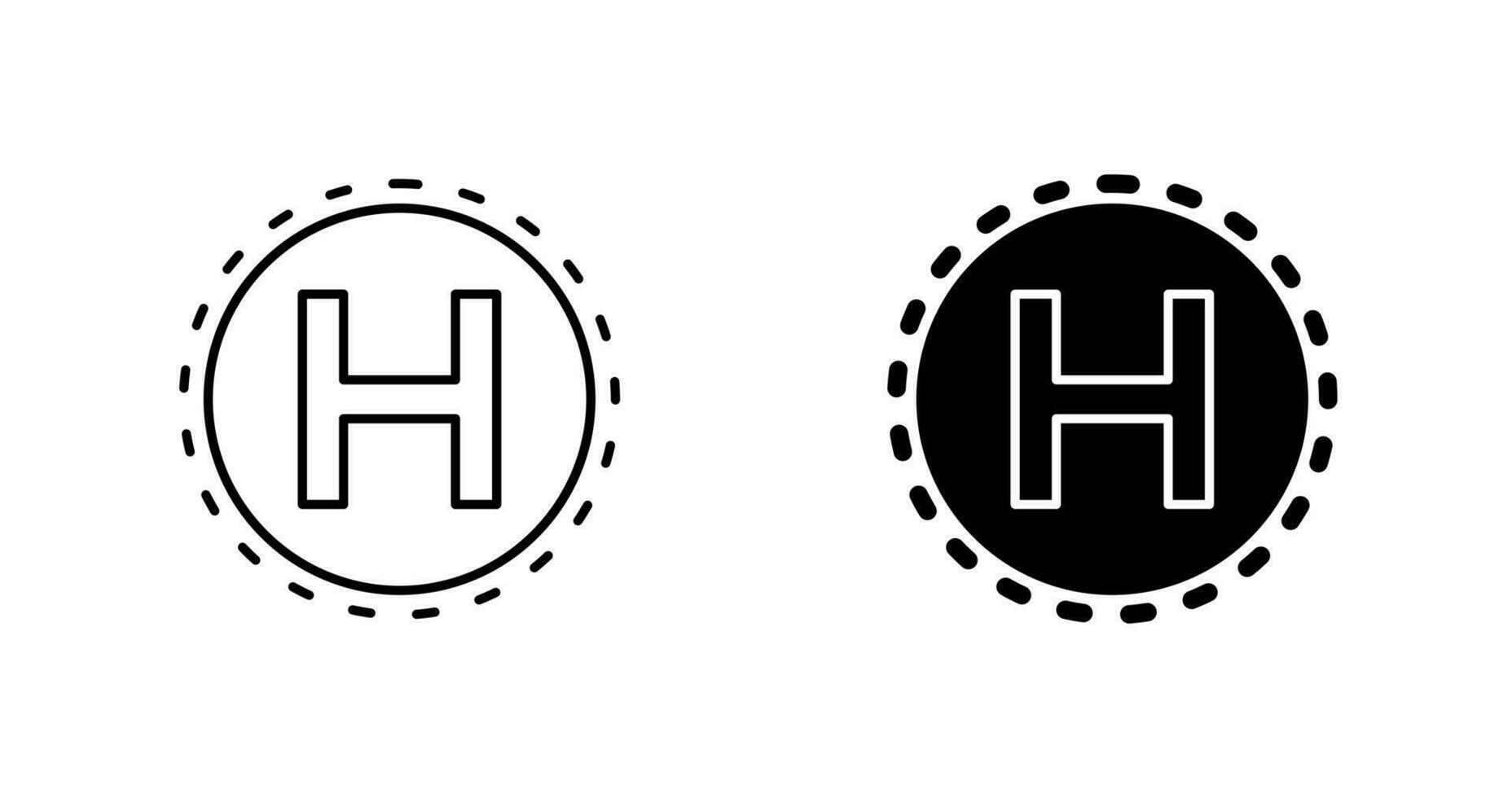 Helipad Vector Icon