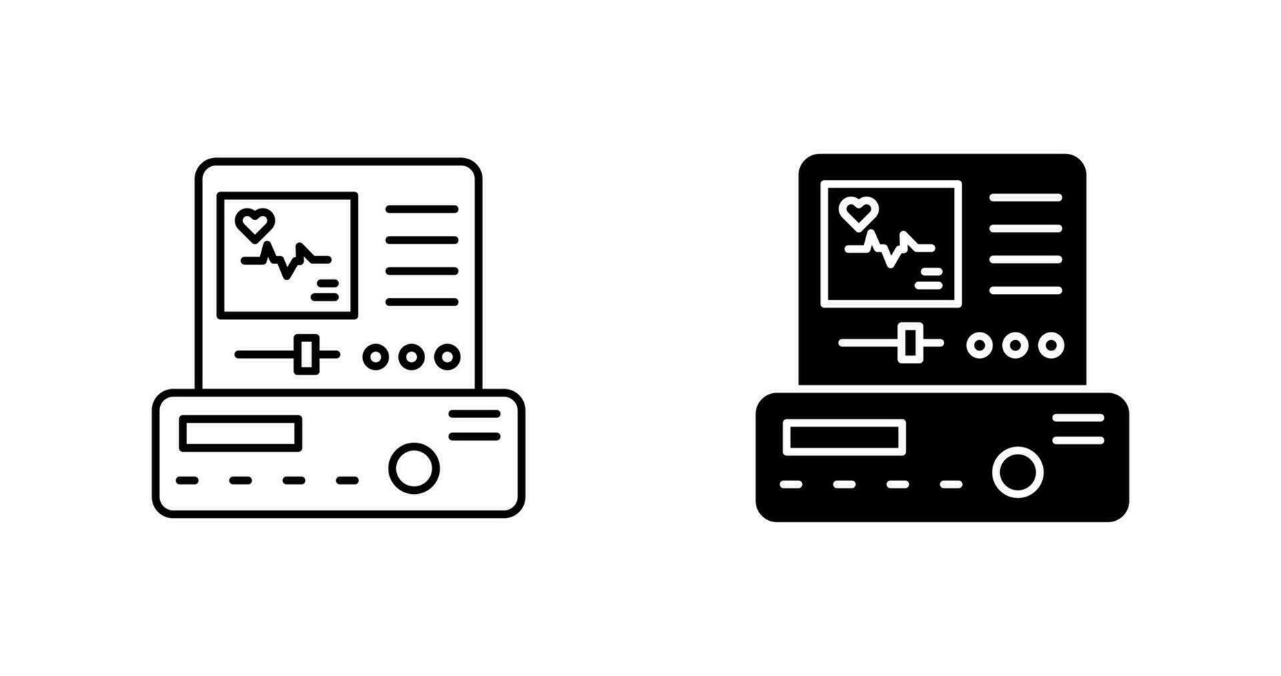Electrocardiogram Vector Icon