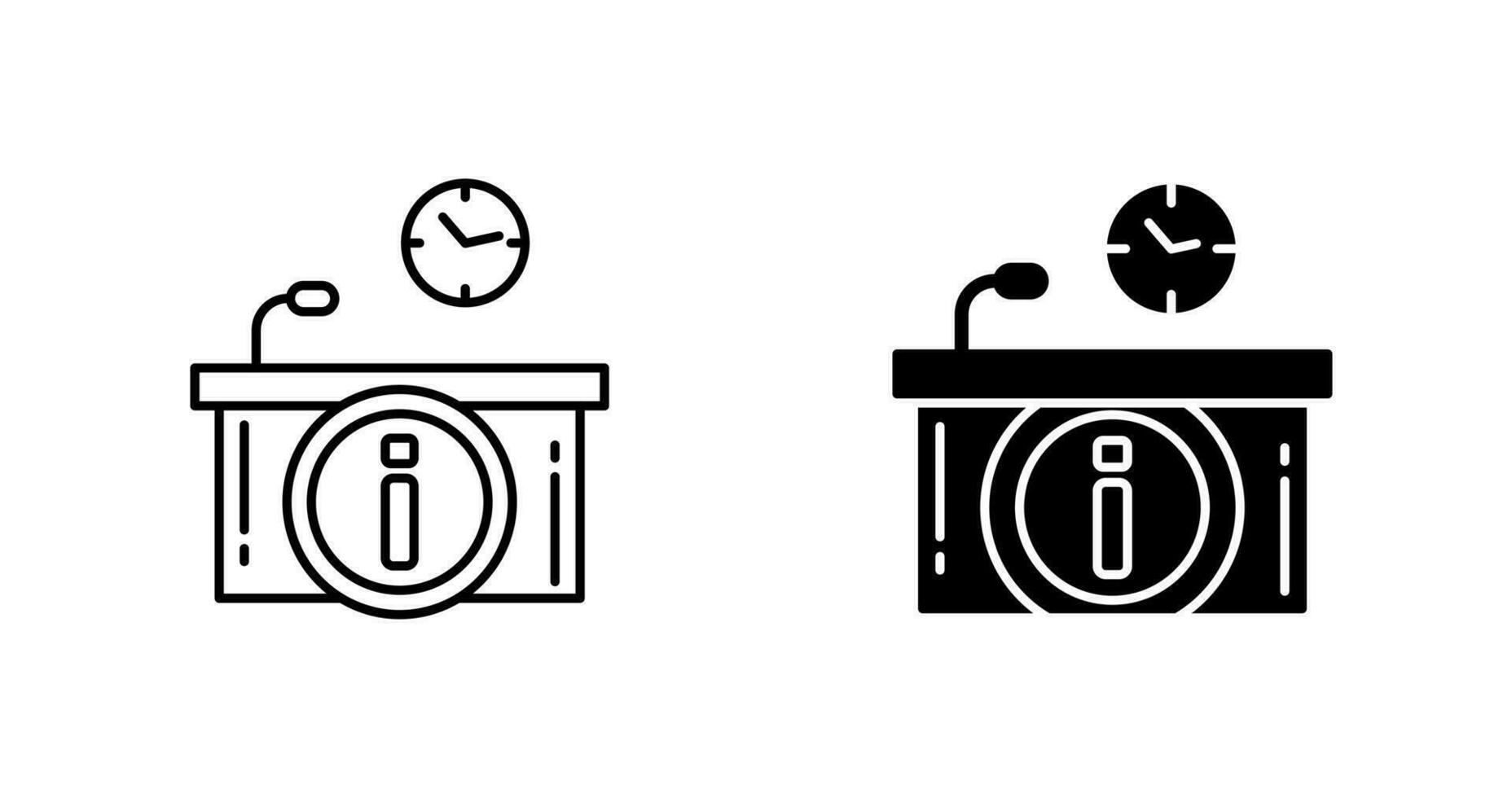 Information Desk Vector Icon