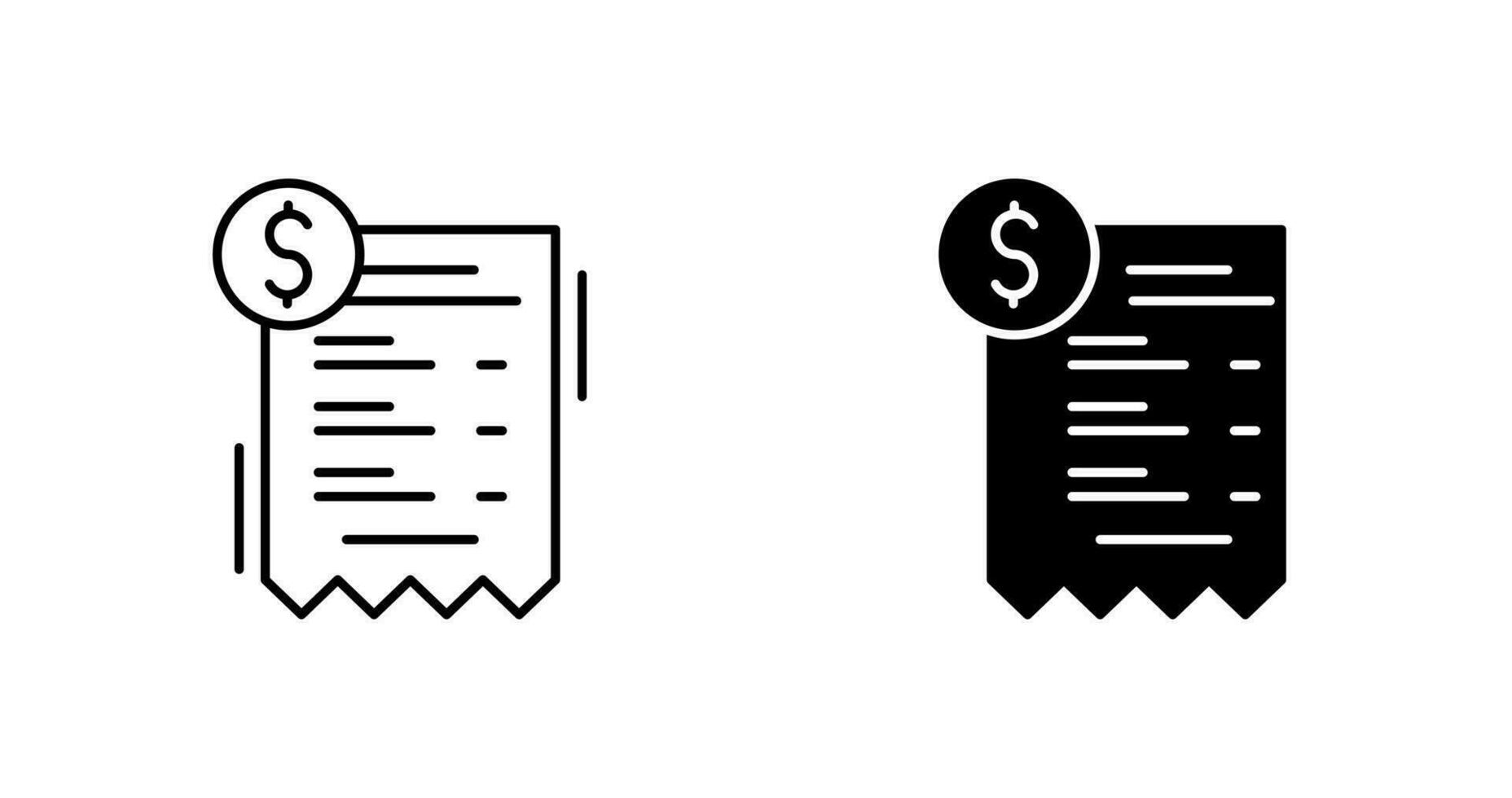 Bill Vector Icon