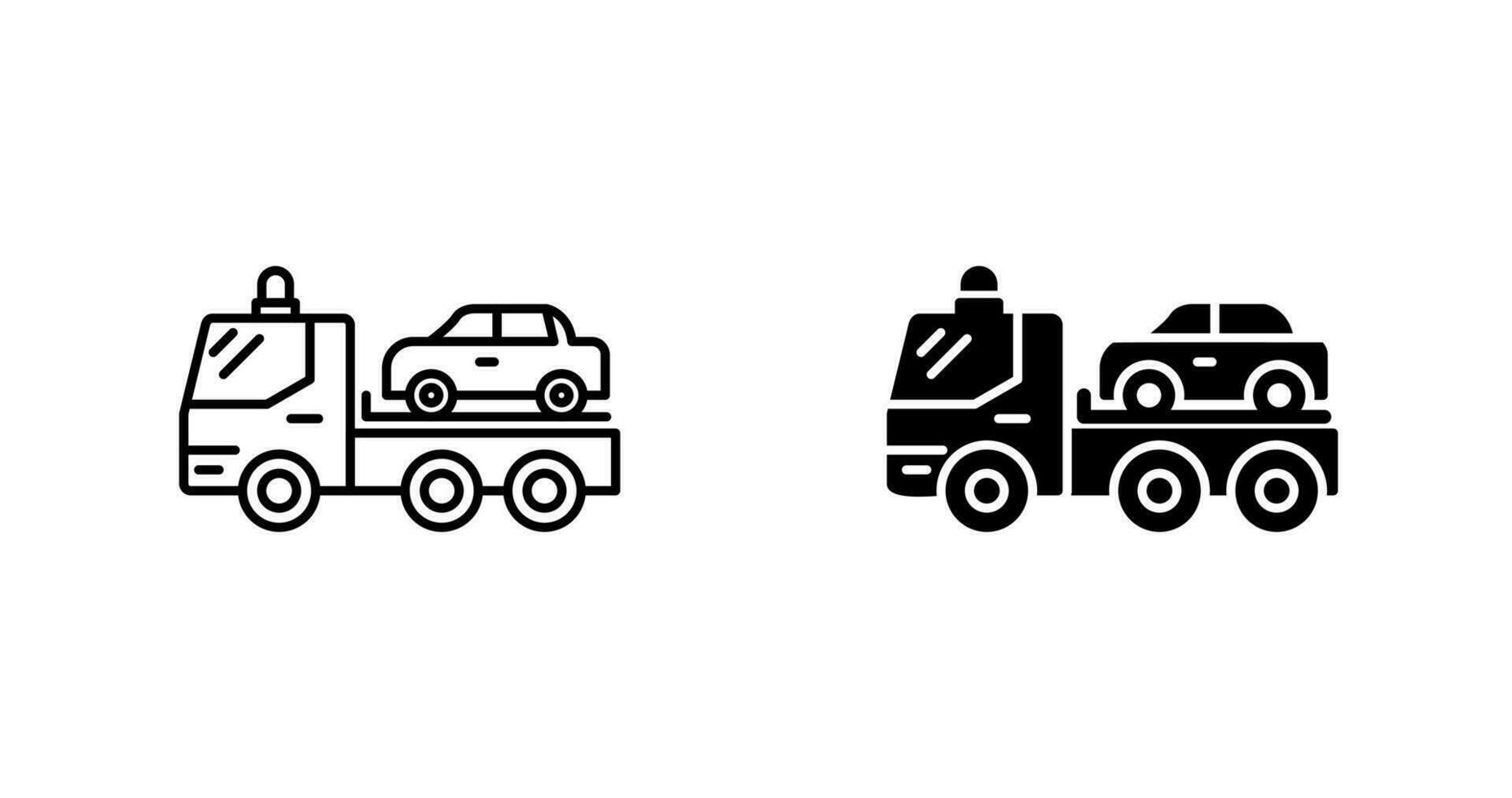 Tow Truck Vector Icon