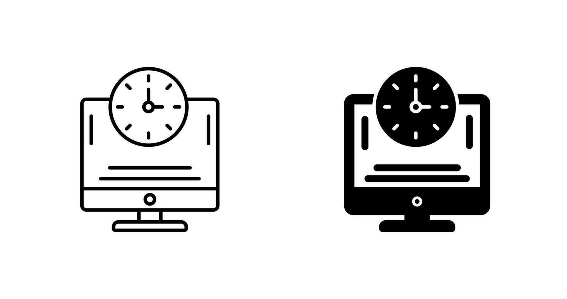 Online Time Vector Icon