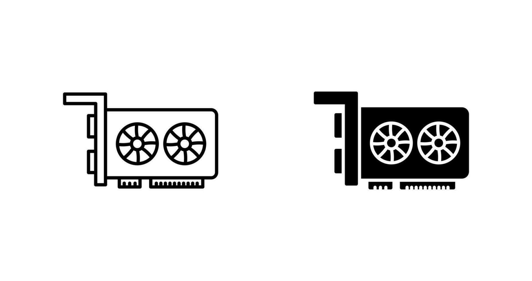 Graphic Card Vector Icon