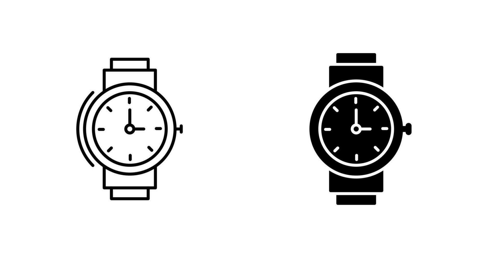 icono de vector de reloj de pulsera