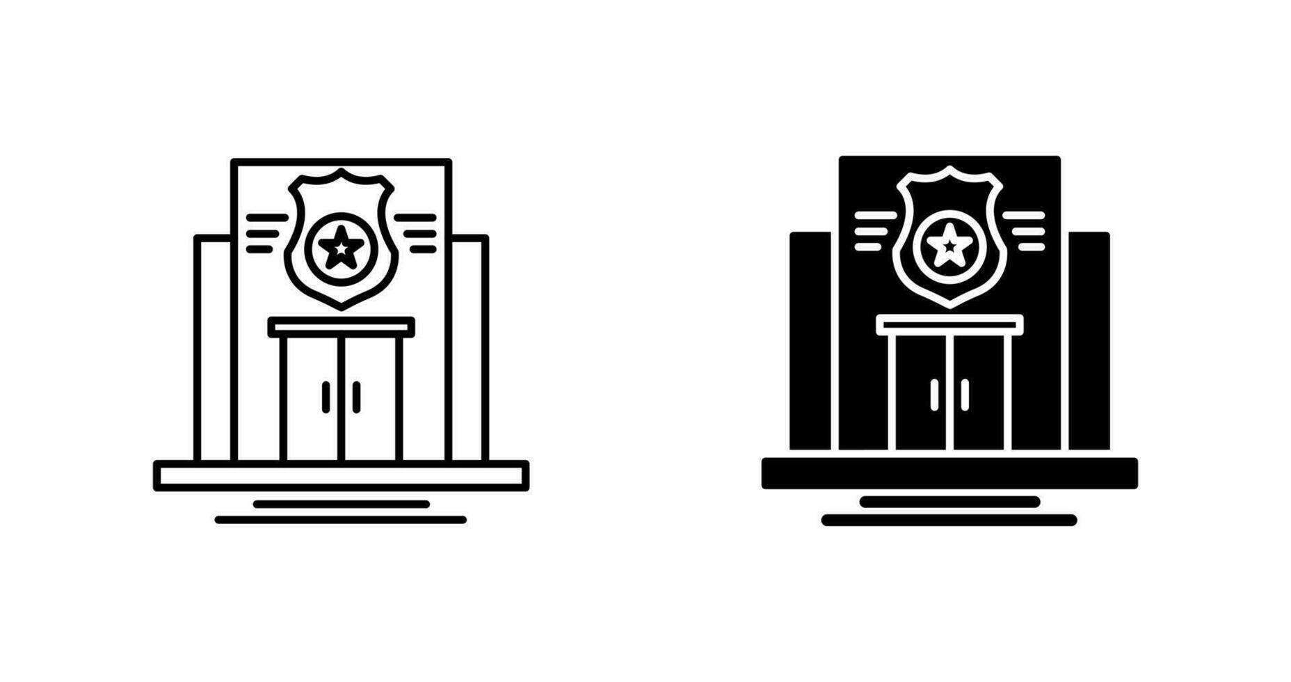 Police Station Vector Icon