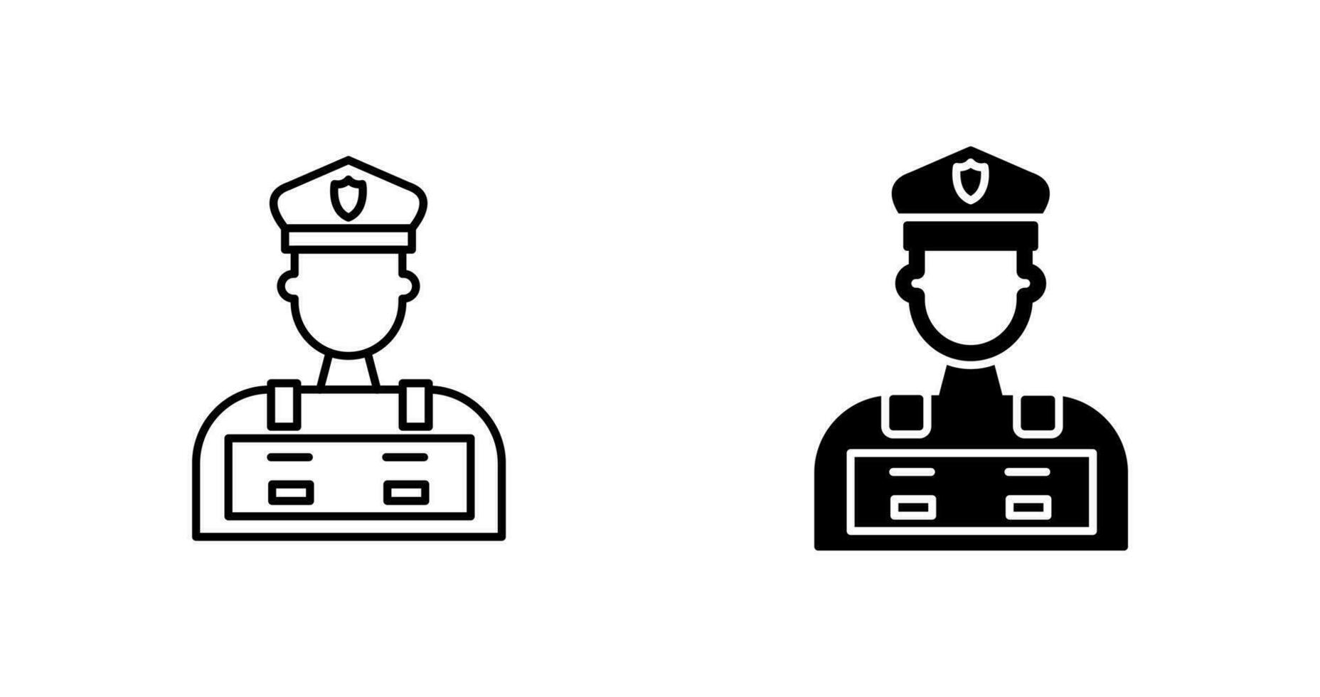 Police Man Vector Icon
