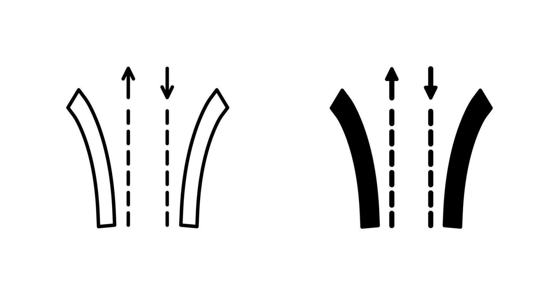 icono de vector de camino