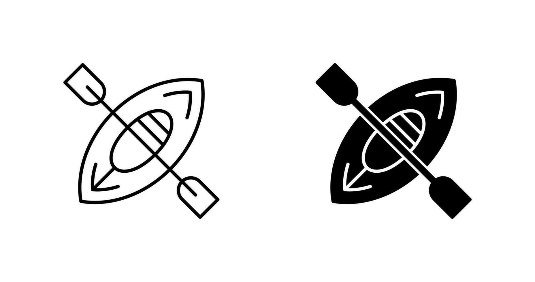 Kayak Vector Icon
