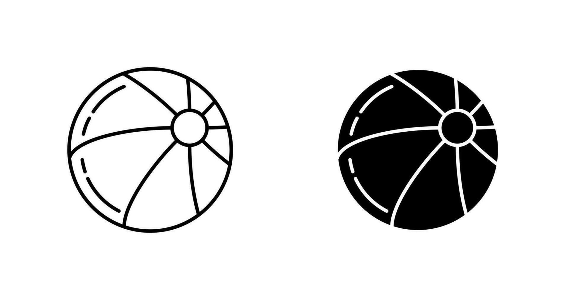 Beach Ball Vector Icon