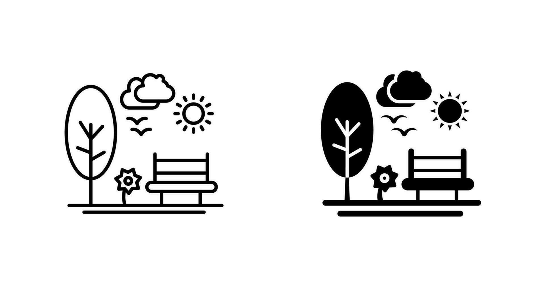 Park Vector Icon
