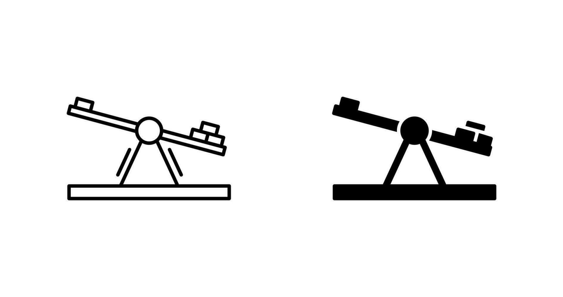 Seesaw Vector Icon