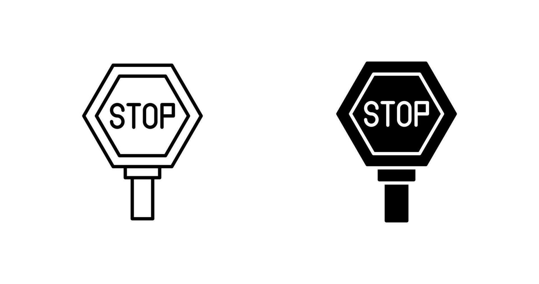Stop Sign Vector Icon