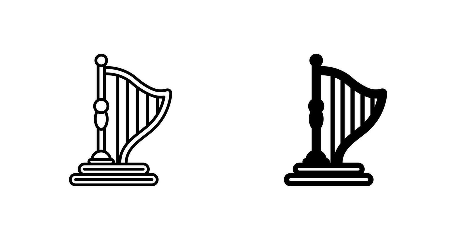 Harp Vector Icon