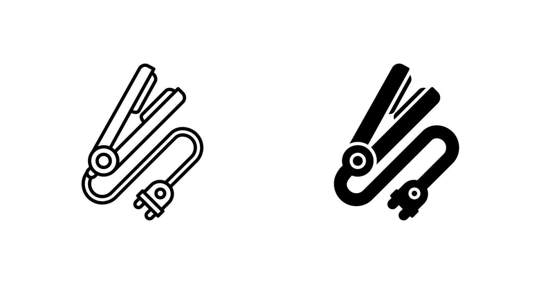 Hair iron Vector Icon