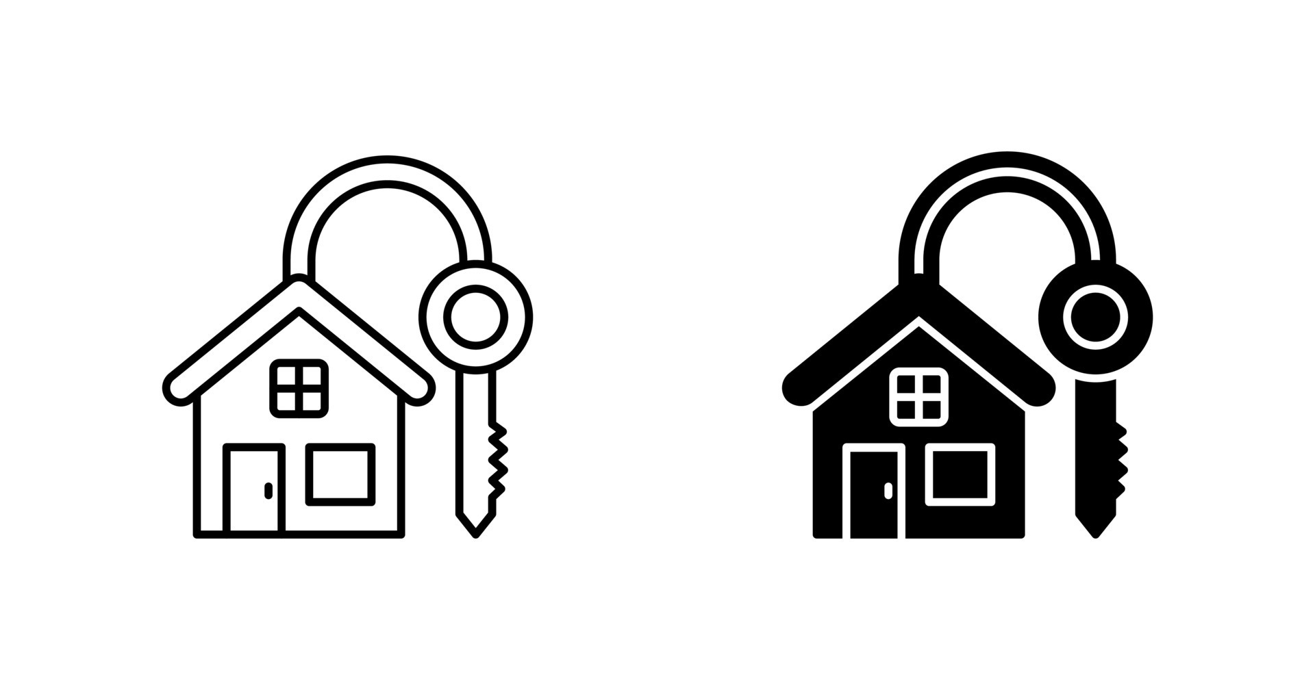 House Key Vector Icon 24413584 Vector Art at Vecteezy