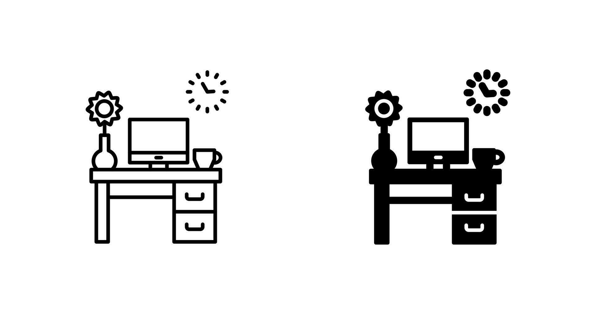 Work Table Vector Icon 24413727 Vector Art at Vecteezy