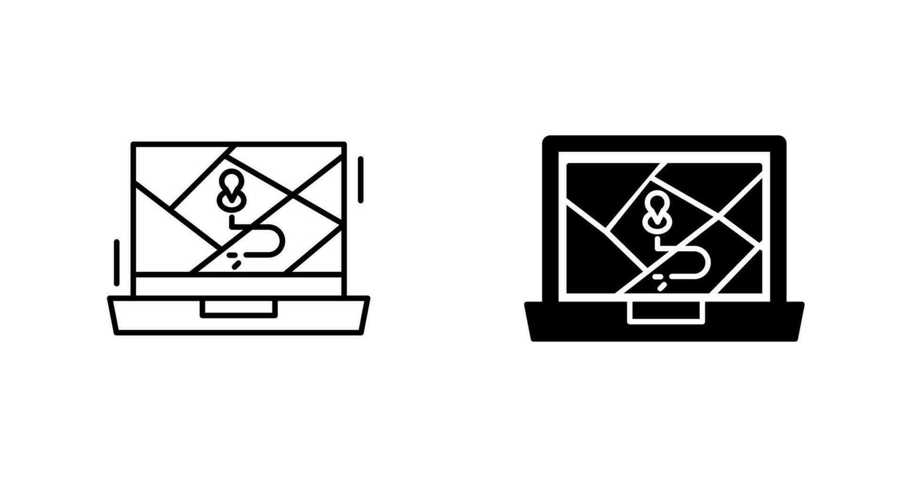 Google Map Vector Icon