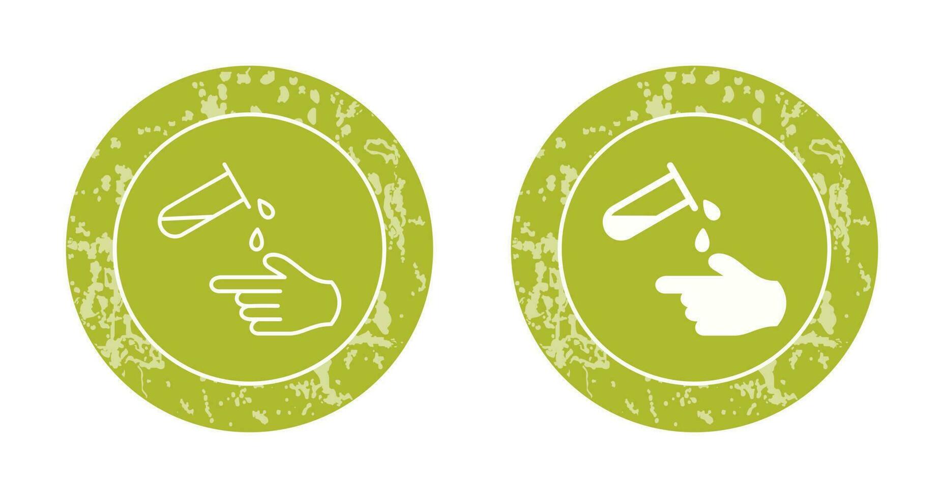 Corrosive Hazard Vector Icon