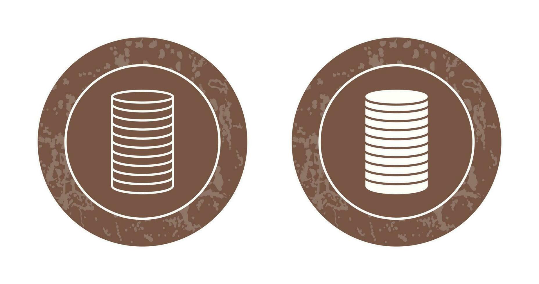 pila de monedas vector icono