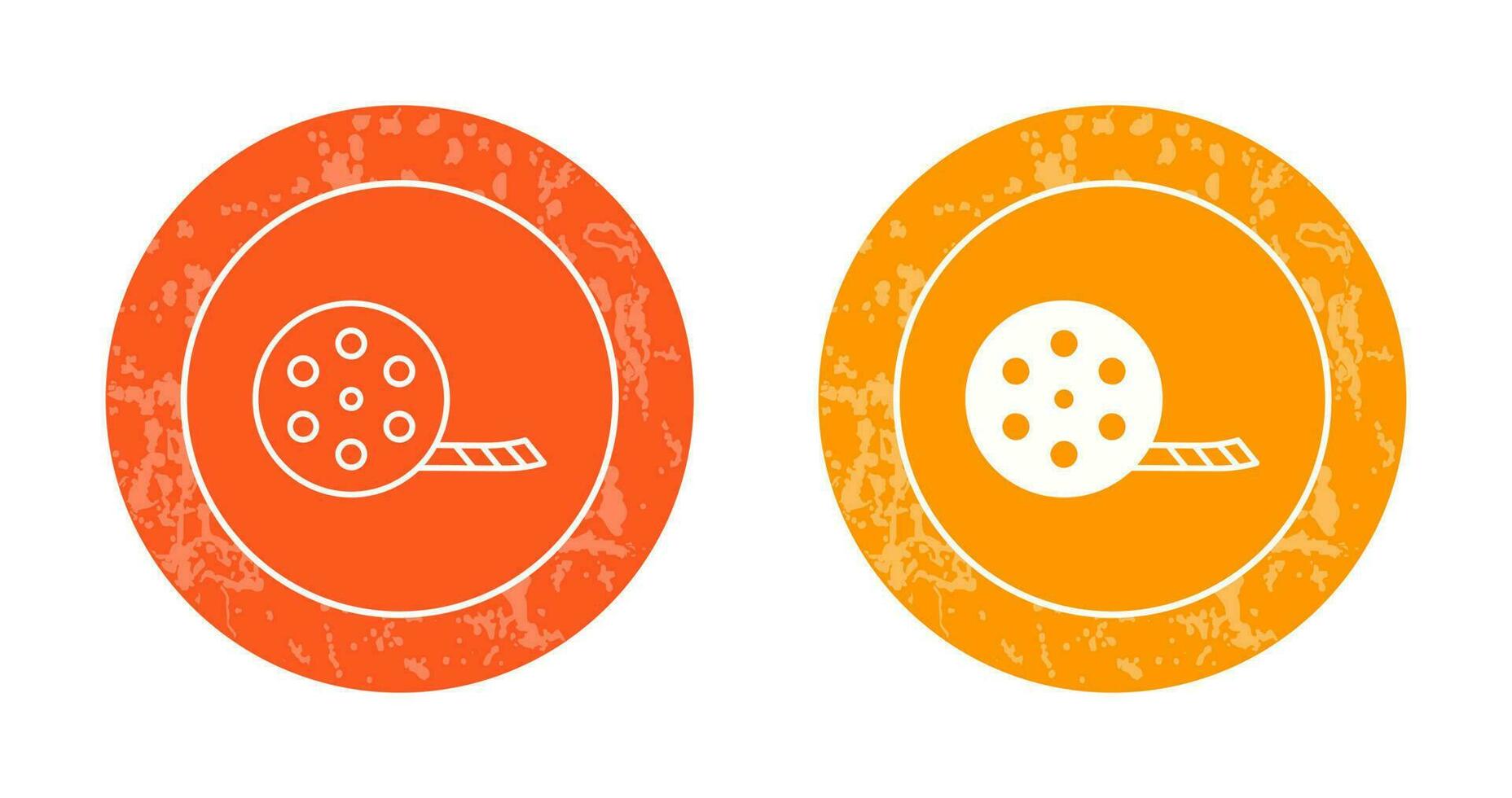 Unique Film Reel Vector Icon