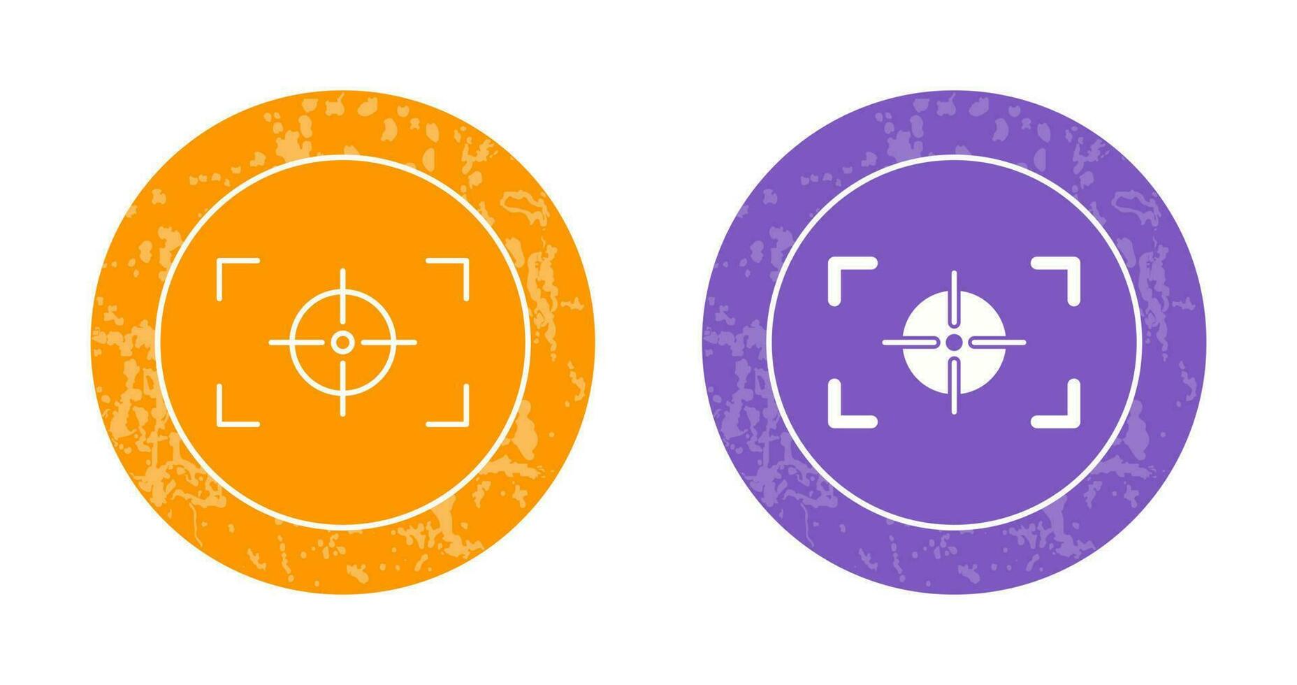 Unique Focus Horizontal Vector Icon