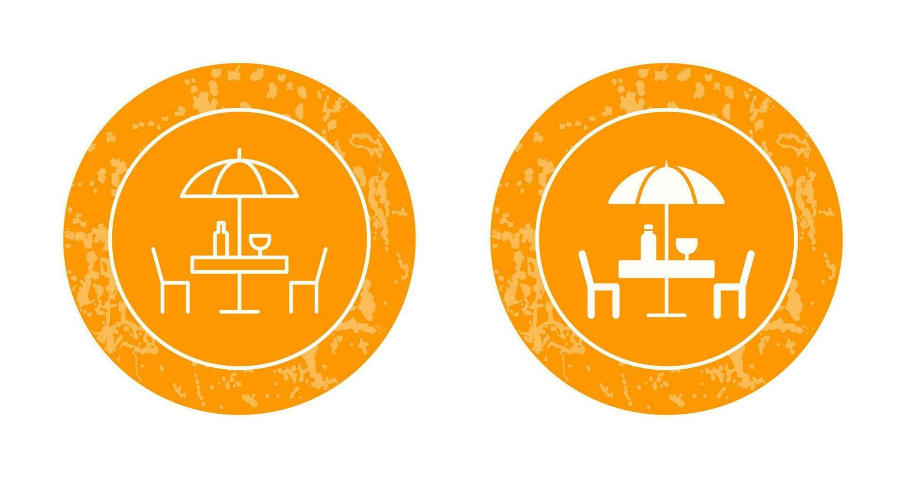 Unique Cafe Table Vector Icon