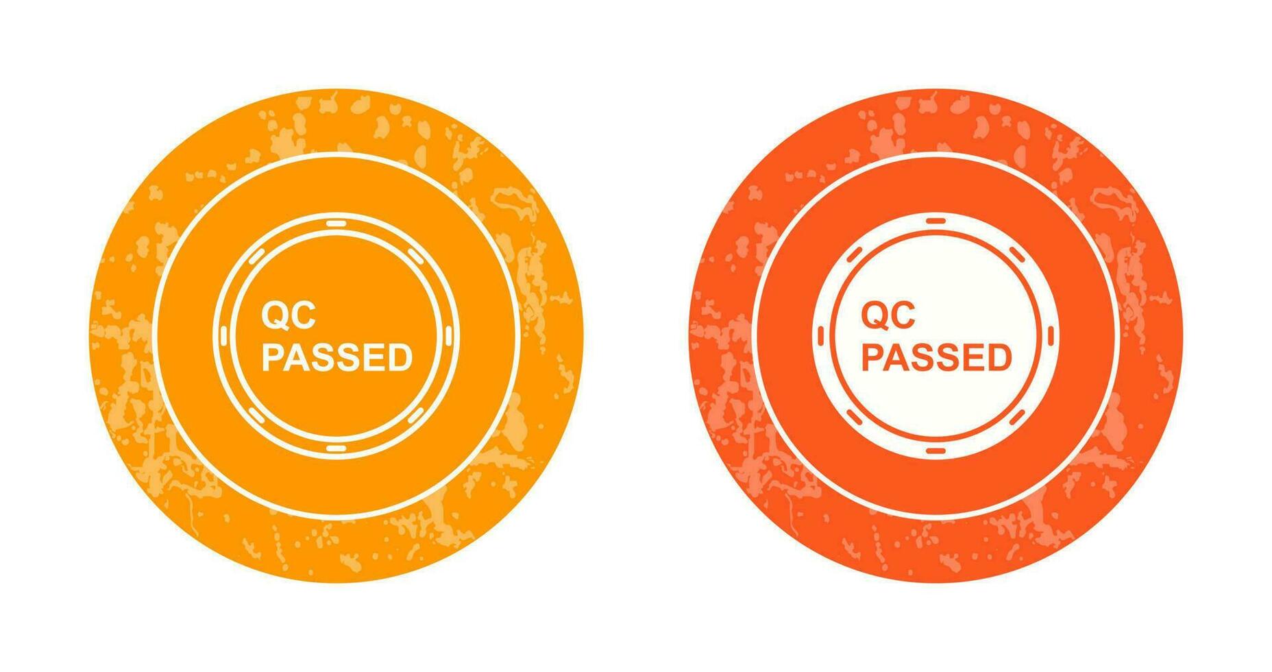 Unique QC Passed Vector Icon
