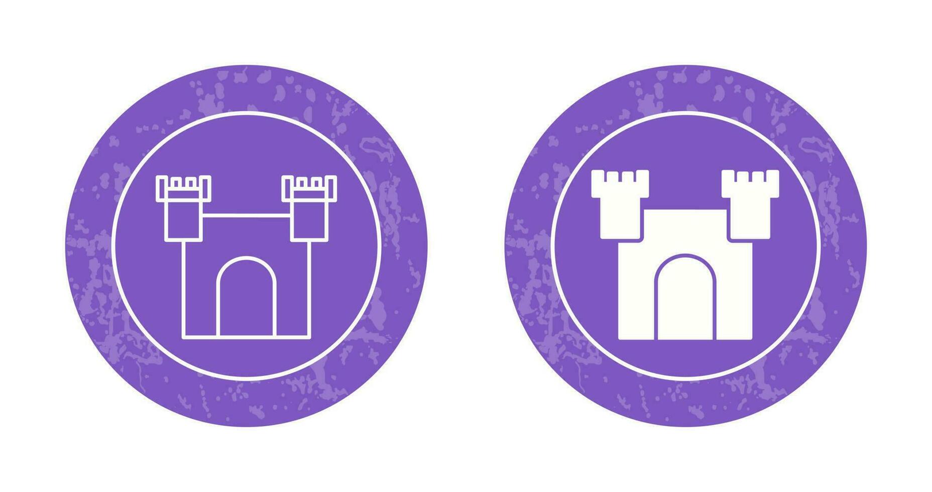 Unique Castle Vector Icon