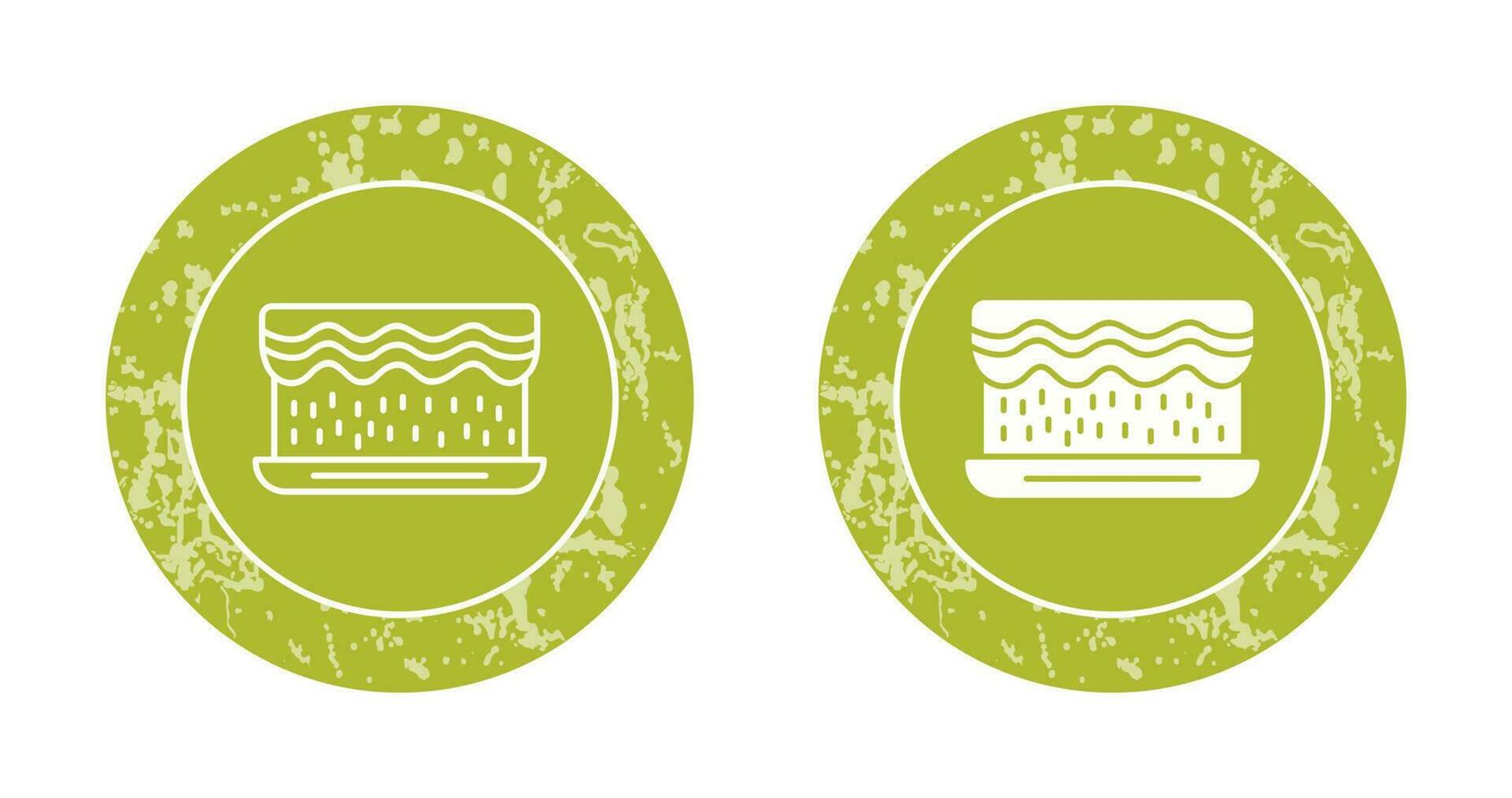 Unique Cream Cake Vector Icon