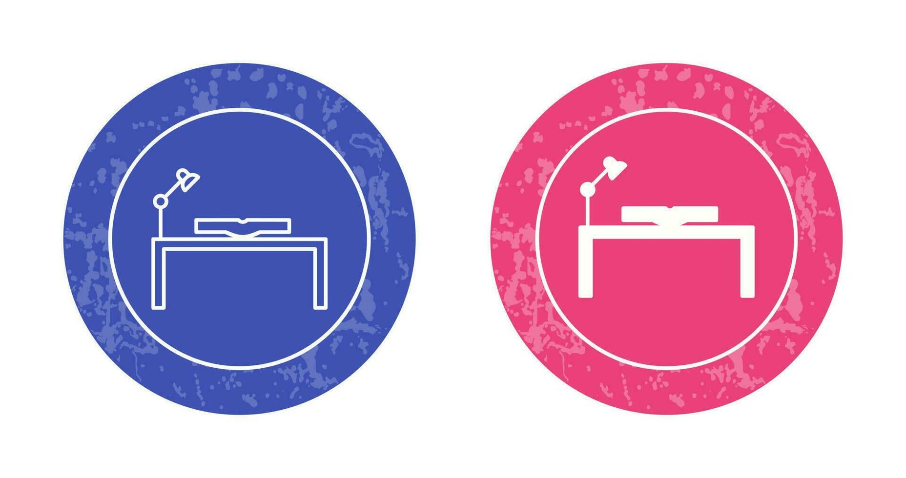 Unique Study Desk Vector Icon