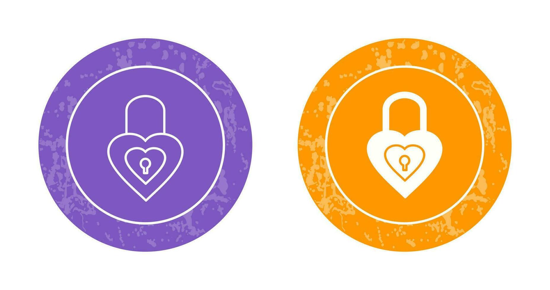 Unique Lock Vector Icon