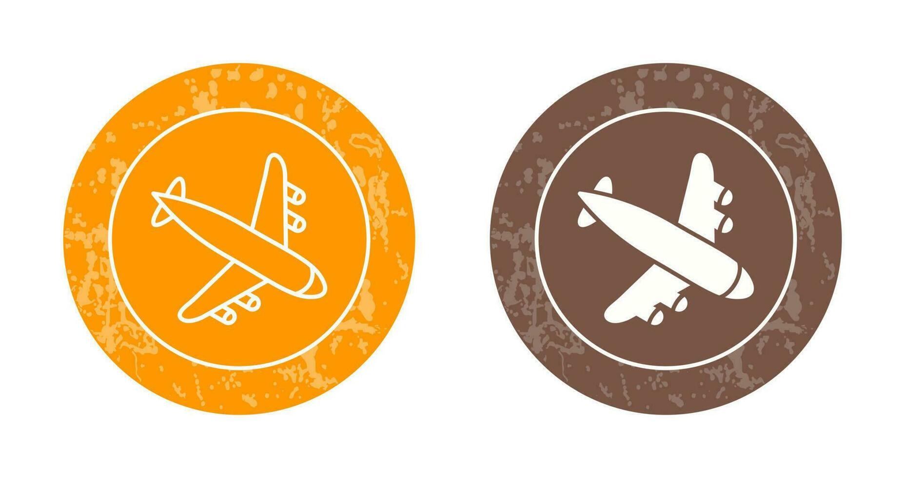 Landing Airplane Vector Icon
